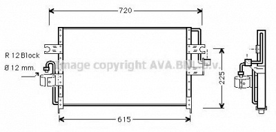 AVA QUALITY COOLING dn5165 -  Конденсатор, кондиционер